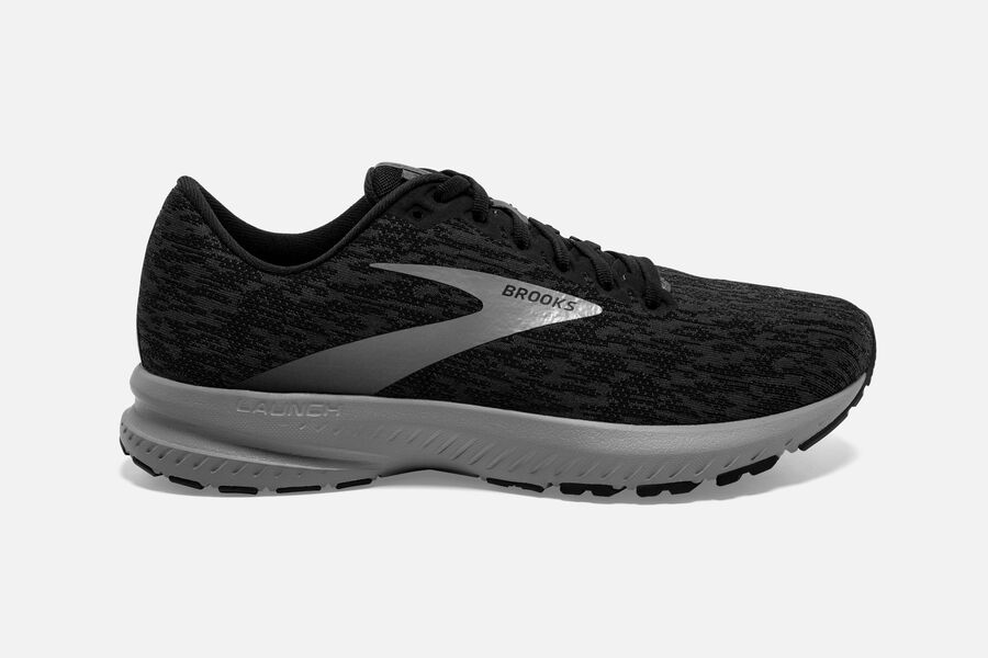 Brooks Israel Launch 7 Road Running Shoes Mens - Black/Grey - NRE-941372